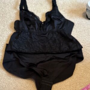 Elegant Black Lace Bodysuit